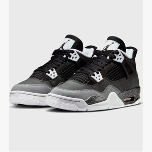 Jordan 4 Retro Black Grey White Sneakers